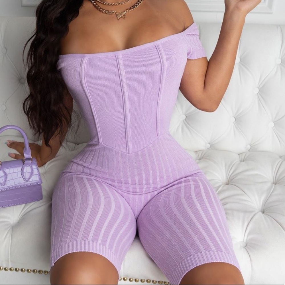 PRETTY LILAC ROMPER